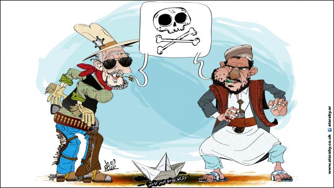 كاريكاتير الحوثي واميركا / نجم