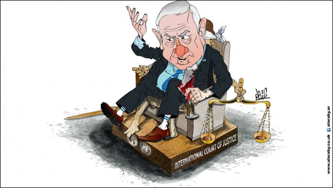 كاريكاتير نتنياهو ومحكمة العدل / نجم