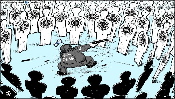 كاريكاتير سياسة الاغتيالات الإسرائيلية / حجاج