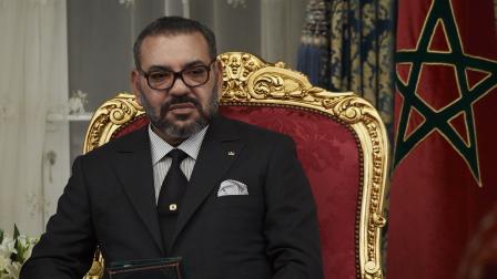 ملك المغرب في القصر الملكي في الرباط 13 فبراير 2024 (Getty)