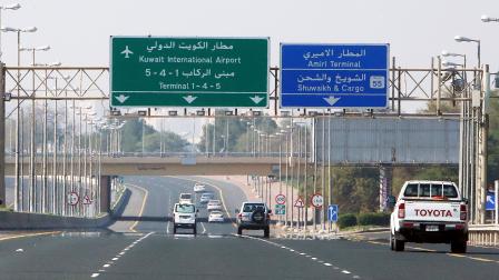 طريق مطار الكويت/ الكويت في 3 يناير 2021 (فرانس برس)