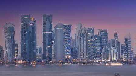 الحي المالي بالدوحة - قطر 21 مارس 2020 (Getty)