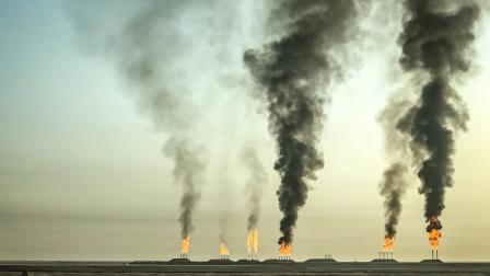  النفط في العراق من أكثر مصادر انبعاثات الكربون، يناير 2022 (Getty)