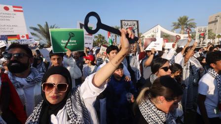 جانب من وقفة داعمة للقضية الفلسطينية، الكويت العاصمة، 3 تشرين الثاني/ نوفمبر 2023 (Getty)