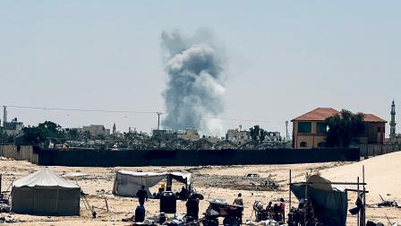 من قصف الاحتلال خلال عملية رفح في 3 يونيو 2024 (رويترز)
