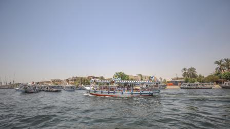 مراكب سياحية في مياه الأقصر/18 يوليو2024،(محمد الشهيد/ الأناضول)