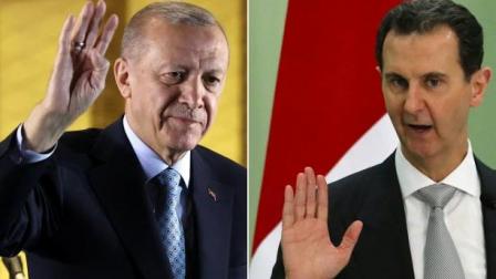 أردوغان والأسد (Getty)