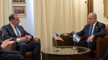 نتنياهو خلال لقاء ماكغورك بالقدس، 10 يوليو 2024 (رئاسة الوزراء/ إكس)