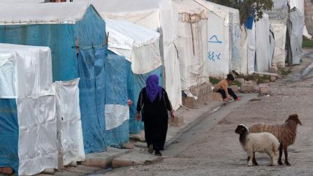مخيم نازحين عراقيين في دهوك - إقليم كردستان العراق - 20 يناير 2023 (سفين حميد/ فرانس برس)