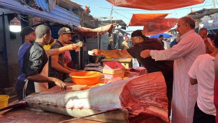 أحد أسواق السمك في العاصمة الليبية طرابلس