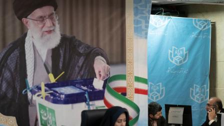 قاعة تسجيل المرشحين للانتخابات الإيرانية في طهران، 2 يونيو 2024 (مرتضى نيكوبازل/Getty)