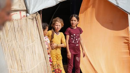 مخيمات النازحين شمالي سورية، يونيو 2024 (Getty)