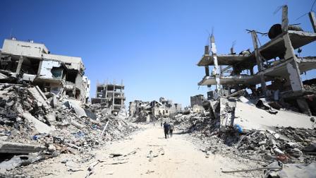 آثار الدمار في حي الشجاعية شرق غزة، 10 يوليو 2024 (الأناضول)