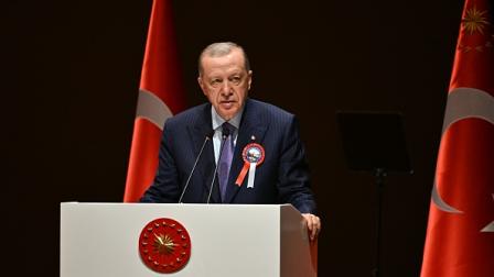رجب طيب أردوغان في إسطنبول 13 يوليو 2024 (Getty)
