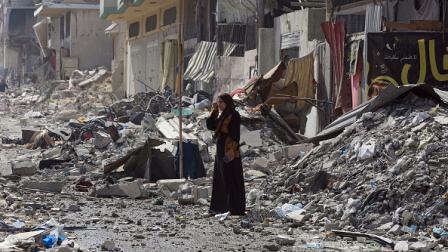 مبان مدمرة في خانيونس، 2 أغسطس2024 (عبد الرحيم الخطيب/الأناضول)