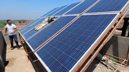 الطاقة الشمسية في مصر/ قرية البسايسة بمحافظة الشرقية 22 يوليو 2024 (رويترز)