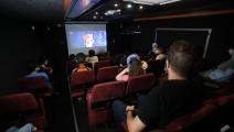باص السينما في قطاع غزة (الأناضول)