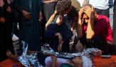 عشرات من الأطفال الشهداء في مخيم النصيرات (إياد البابا/فرانس برس)
